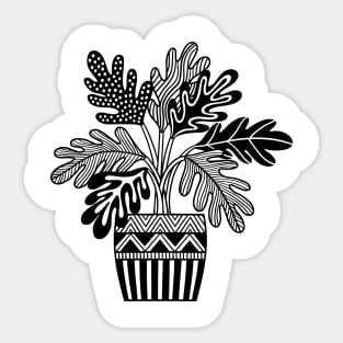 Zentangle plant Sticker